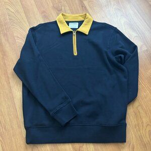 Old Navy Navy Blue Pullover Sweater w/ Gold Trim — Men’s Small (NWOT)